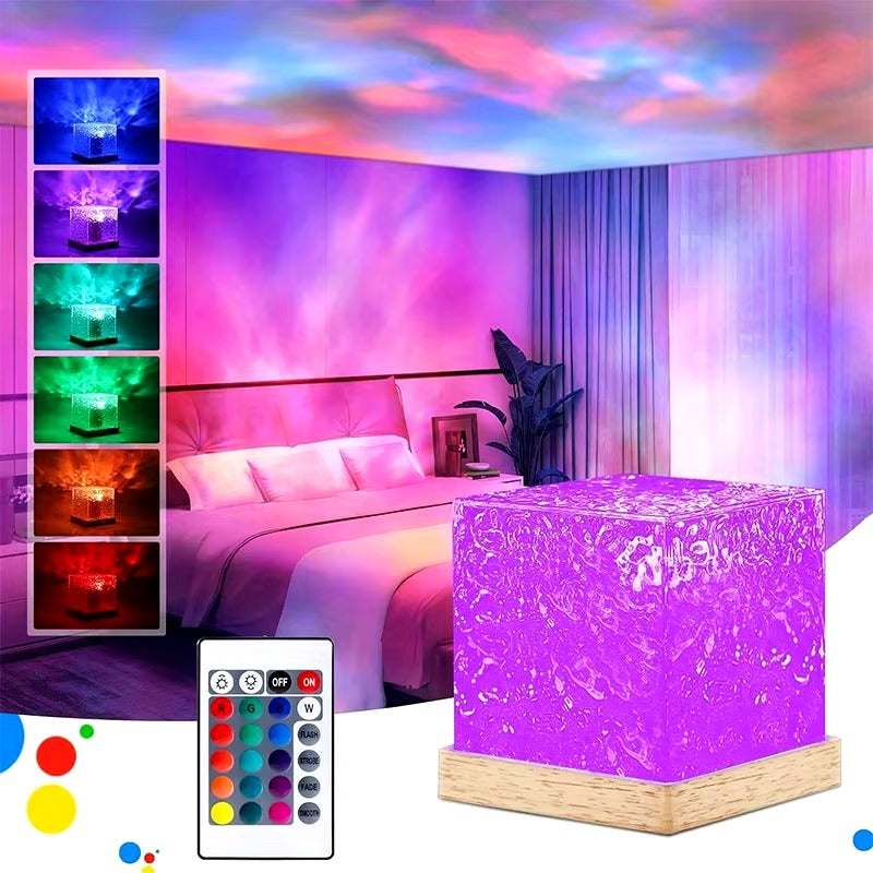 OceanWave™ Projector Crystal Lamp