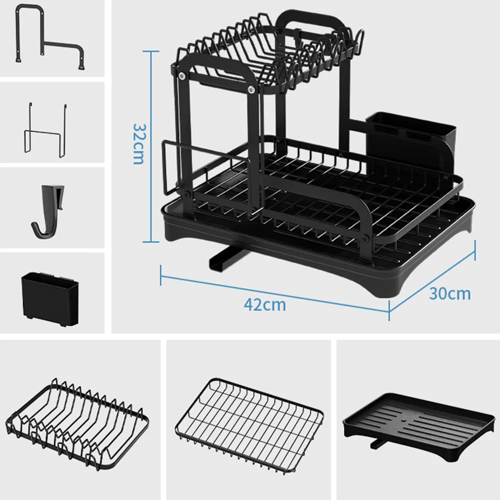 QuickDry™ - 2-Tier Dish Drying Rack