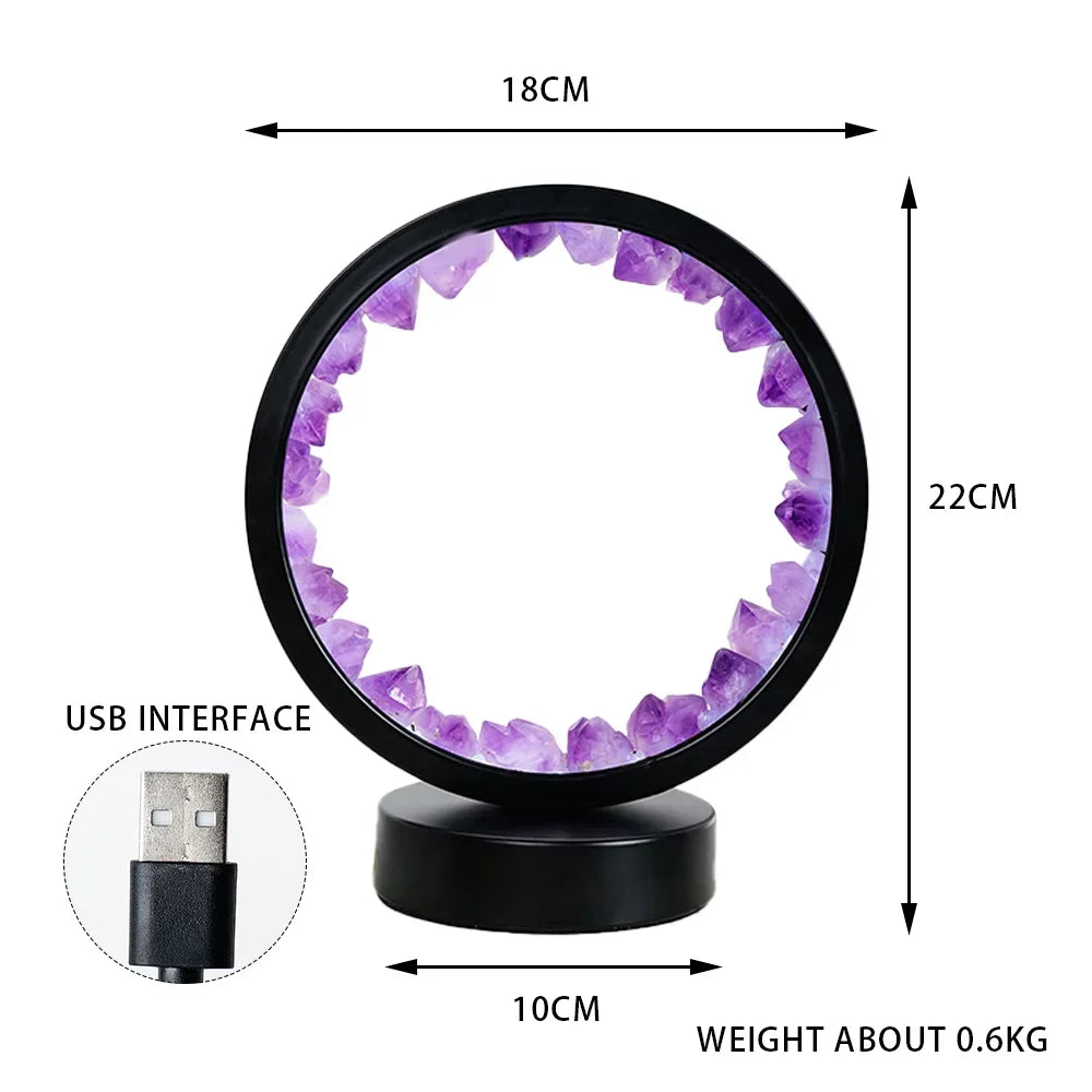 MineralLamp™ Crystal Round Night Light