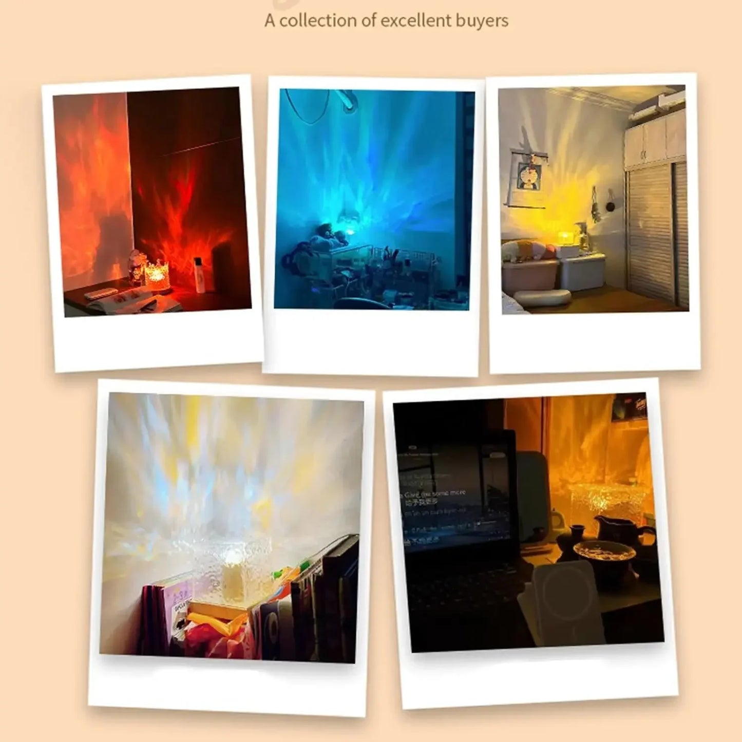 OceanWave™ Projector Crystal Lamp