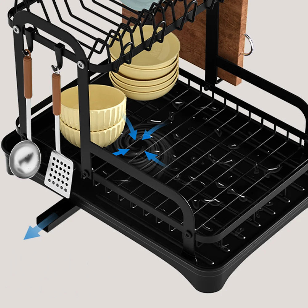 QuickDry™ -  2-Tier Dish Drying Rack