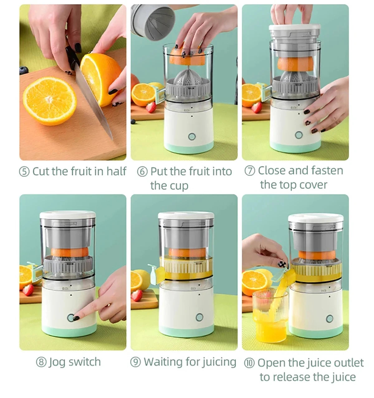 CitrusSqueezer™ - Electric Stainless Fruit Juicer