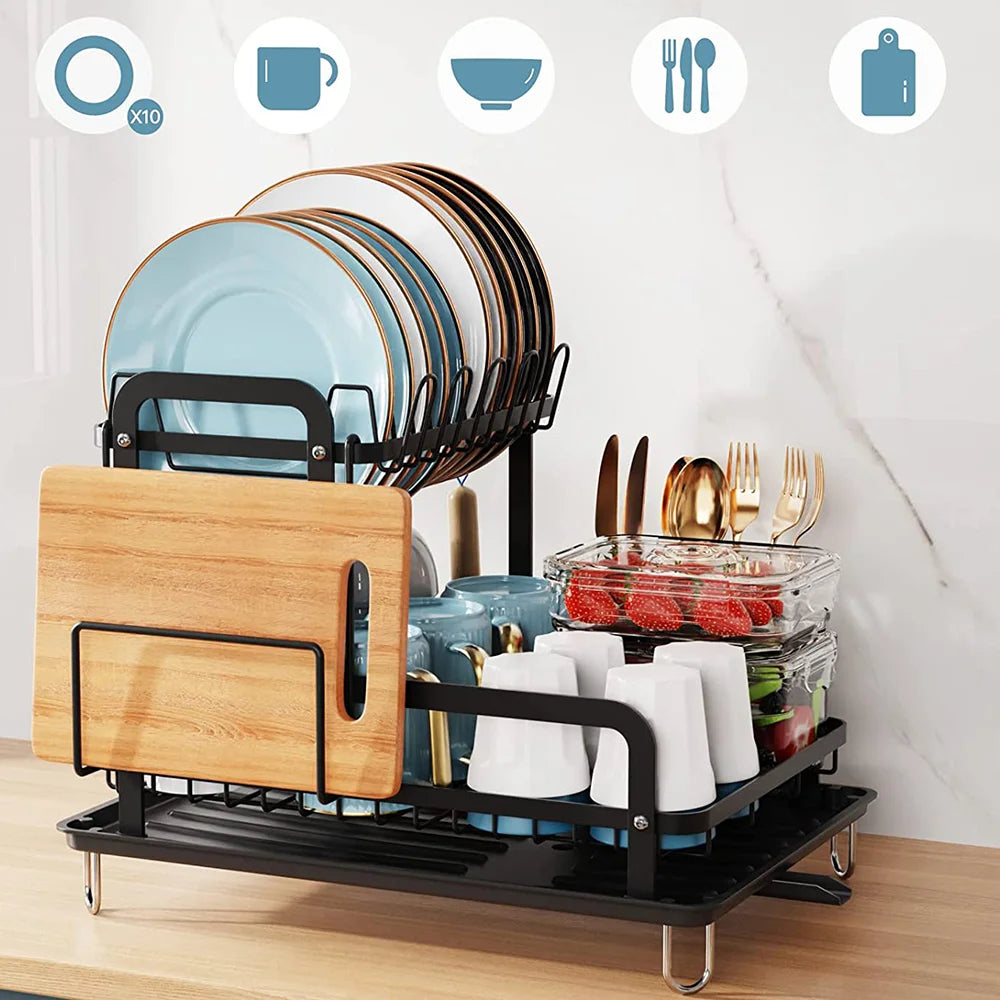 QuickDry™ -  2-Tier Dish Drying Rack