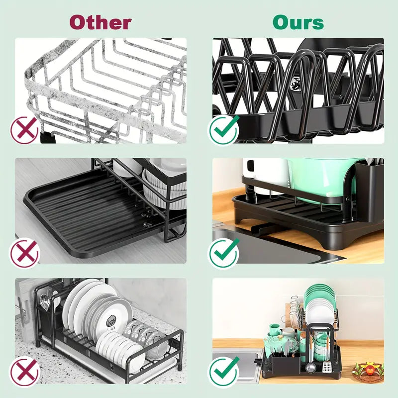 QuickDry™ -  2-Tier Dish Drying Rack