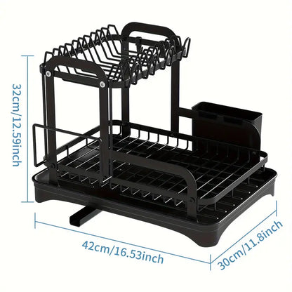 QuickDry™ -  2-Tier Dish Drying Rack