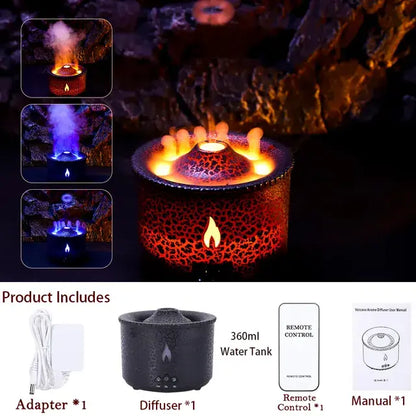 Volcano Fire Flame Air Humidifier